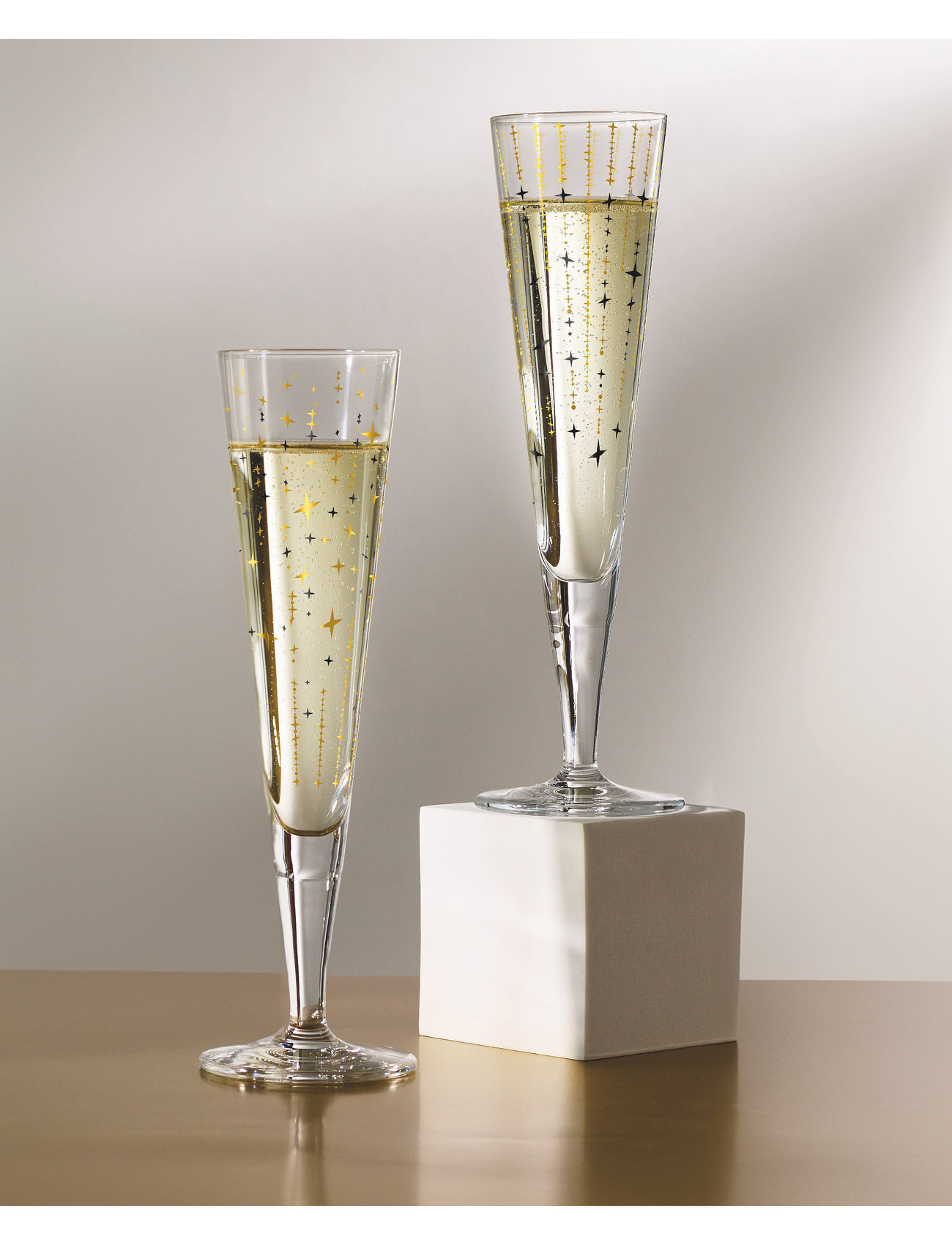 Ritzenhoff Goldnacht Champagneglas 2-Pack, 20.5 CL, Nude, Glas > Champagneglas, Unisex