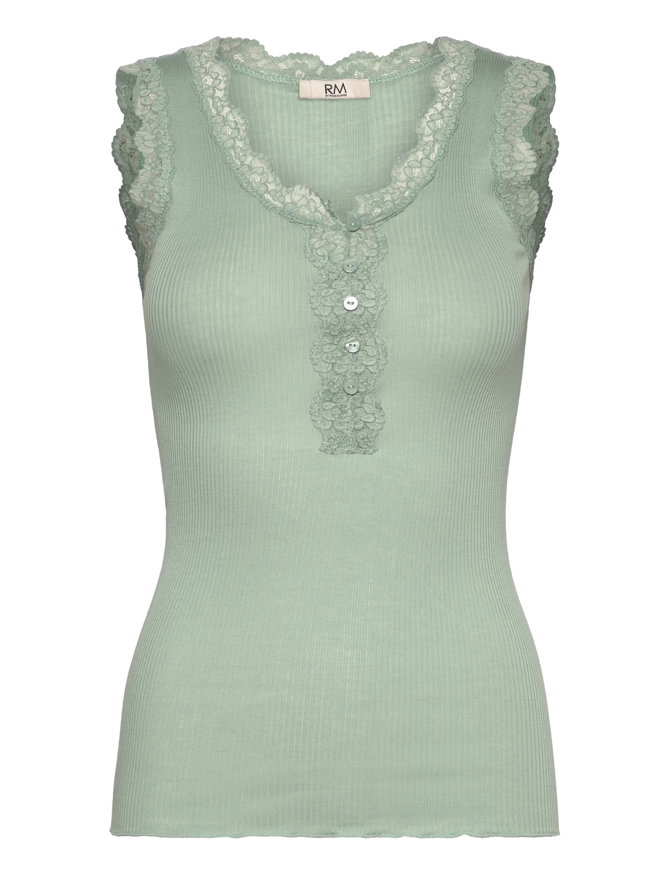 RM BY ROSEMUNDE Rmwbalta Modal Sl Placket Oberteil Grün - S - Damen