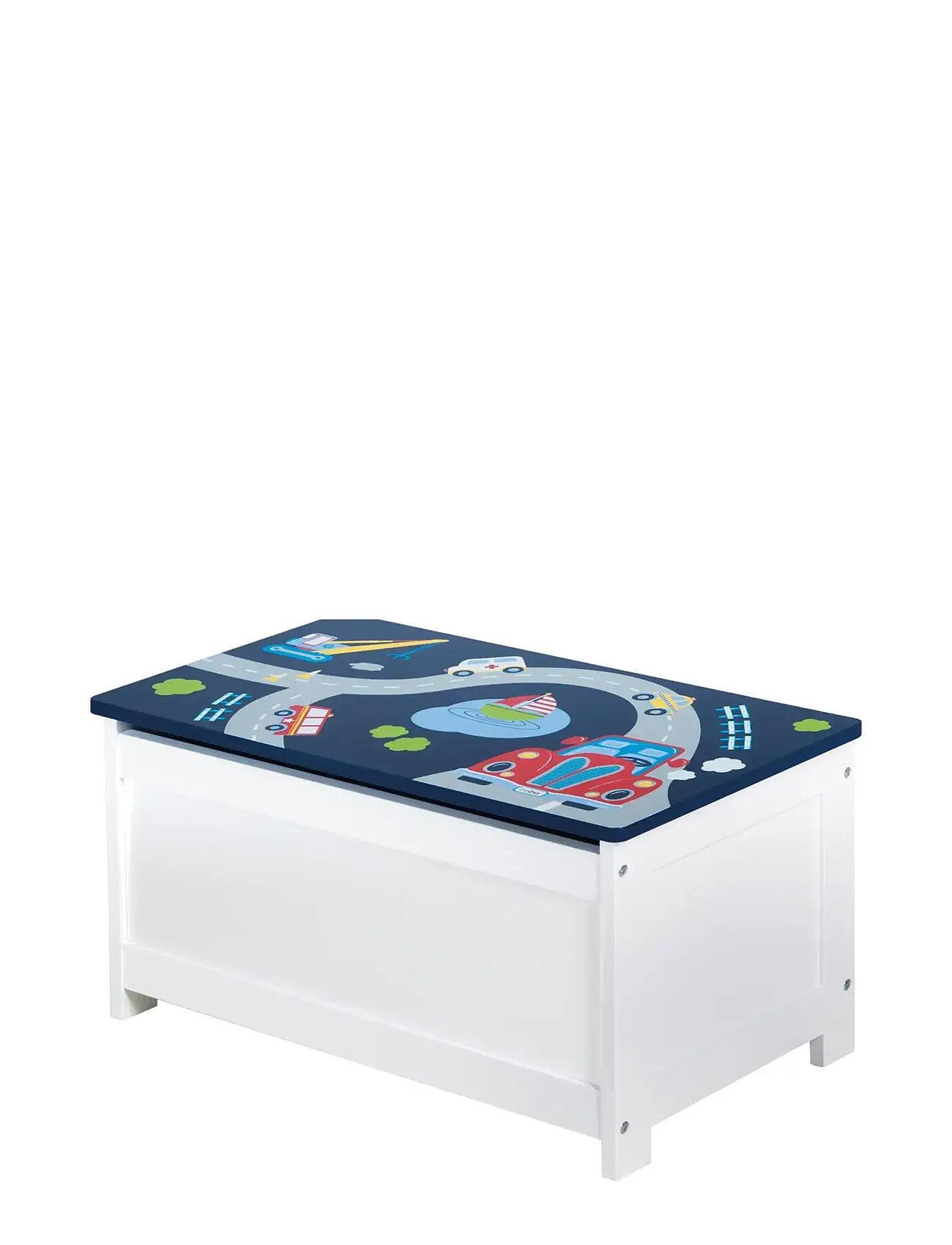 ROBA Wooden Toy Chest 'Rennfahrer', 30X 60X 32 cm, Multi/patterned, Furniture > Storage Furniture, Børn