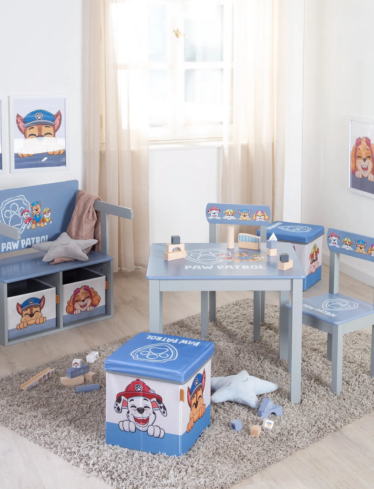 Paw Patrol Kids Chair Paw Patrol, One Size, Blue, Møbler > Stole Og Skamler, Børn