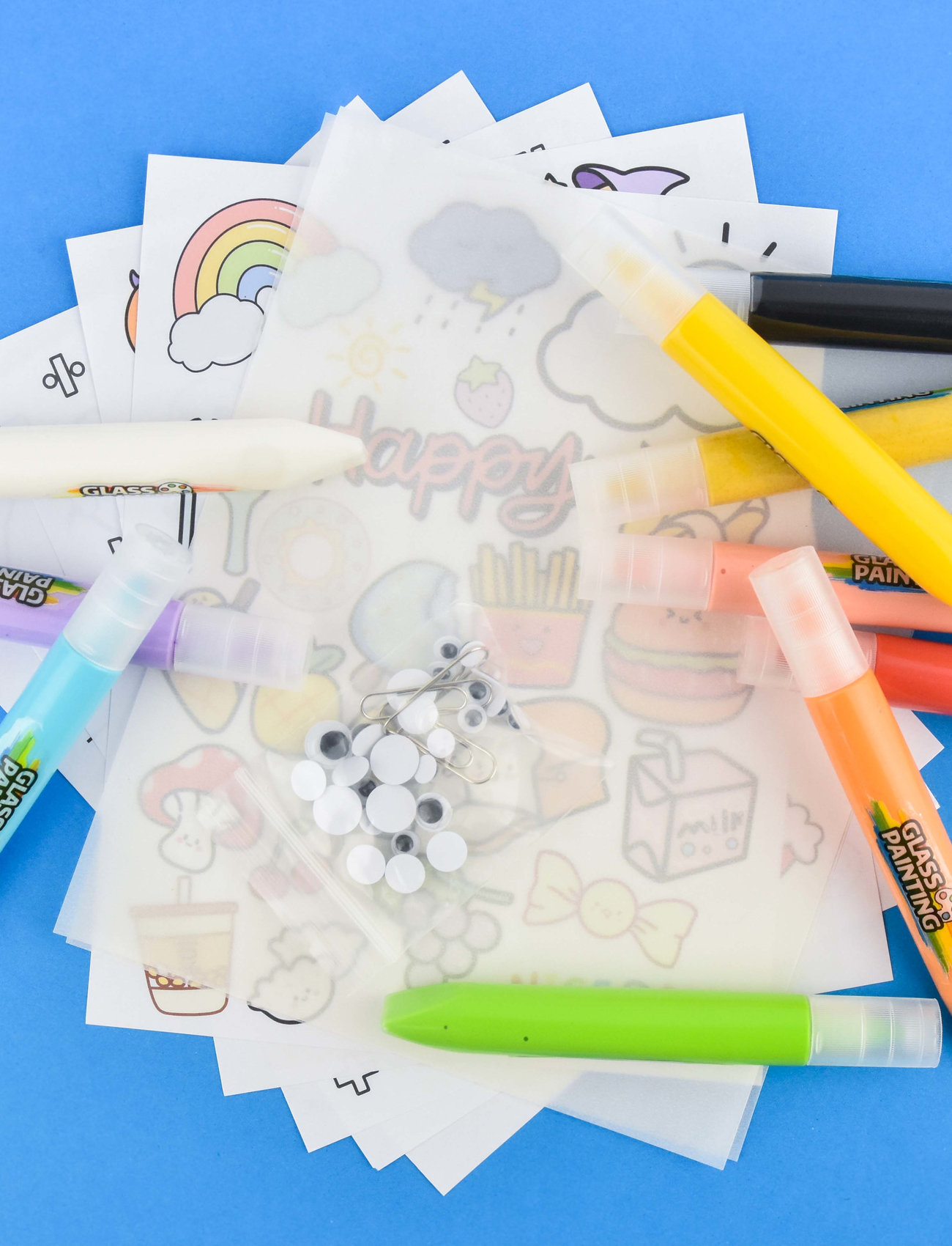 Robetoy Pen Set 3D Sticker Diy 10Pcs, One Size, Multi/patterned, Håndværk > Håndværkssæt, Børn