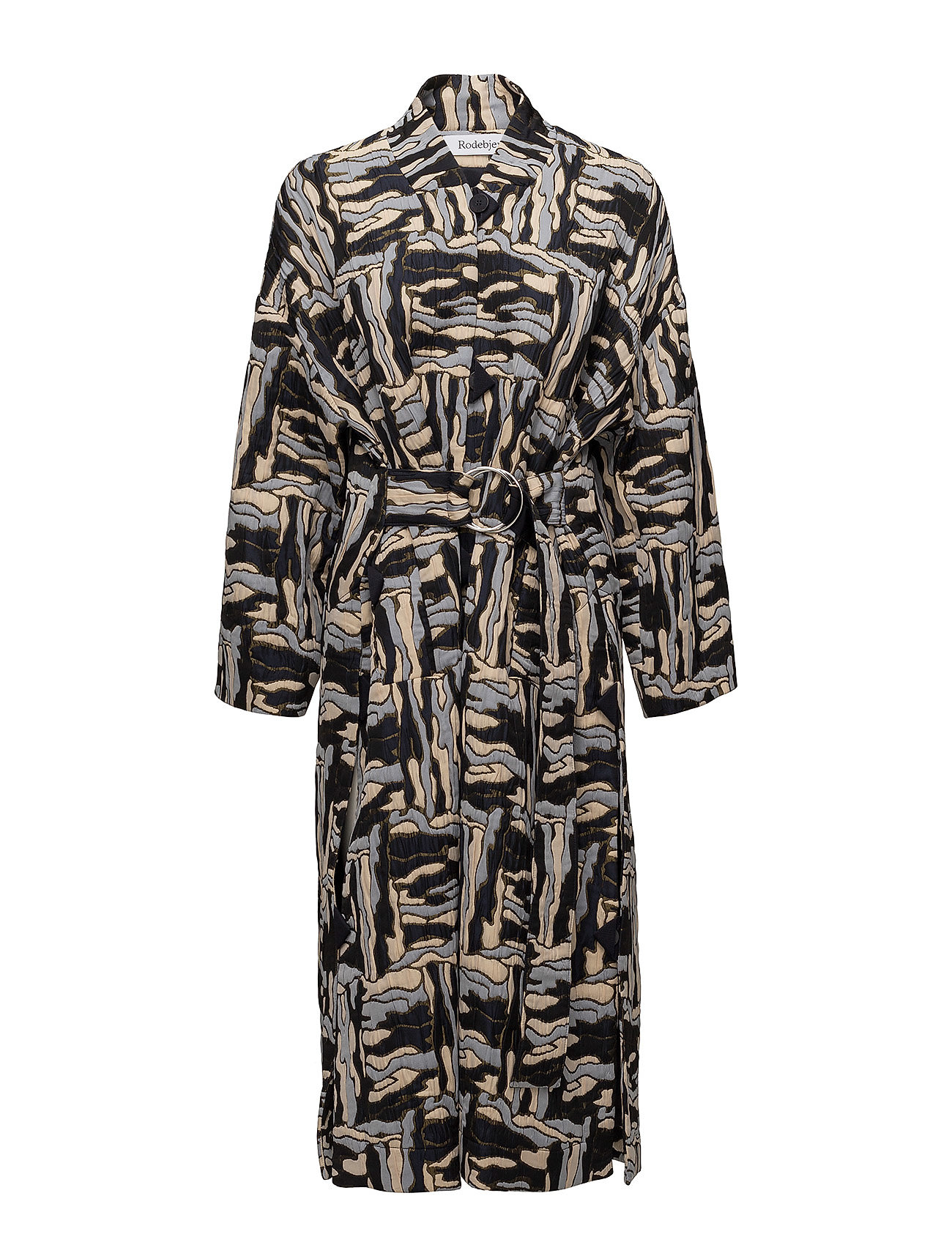 Eerinoa Dunne Lange Jas Multipatroon Rodebjer rodebjer kopen in de aanbieding