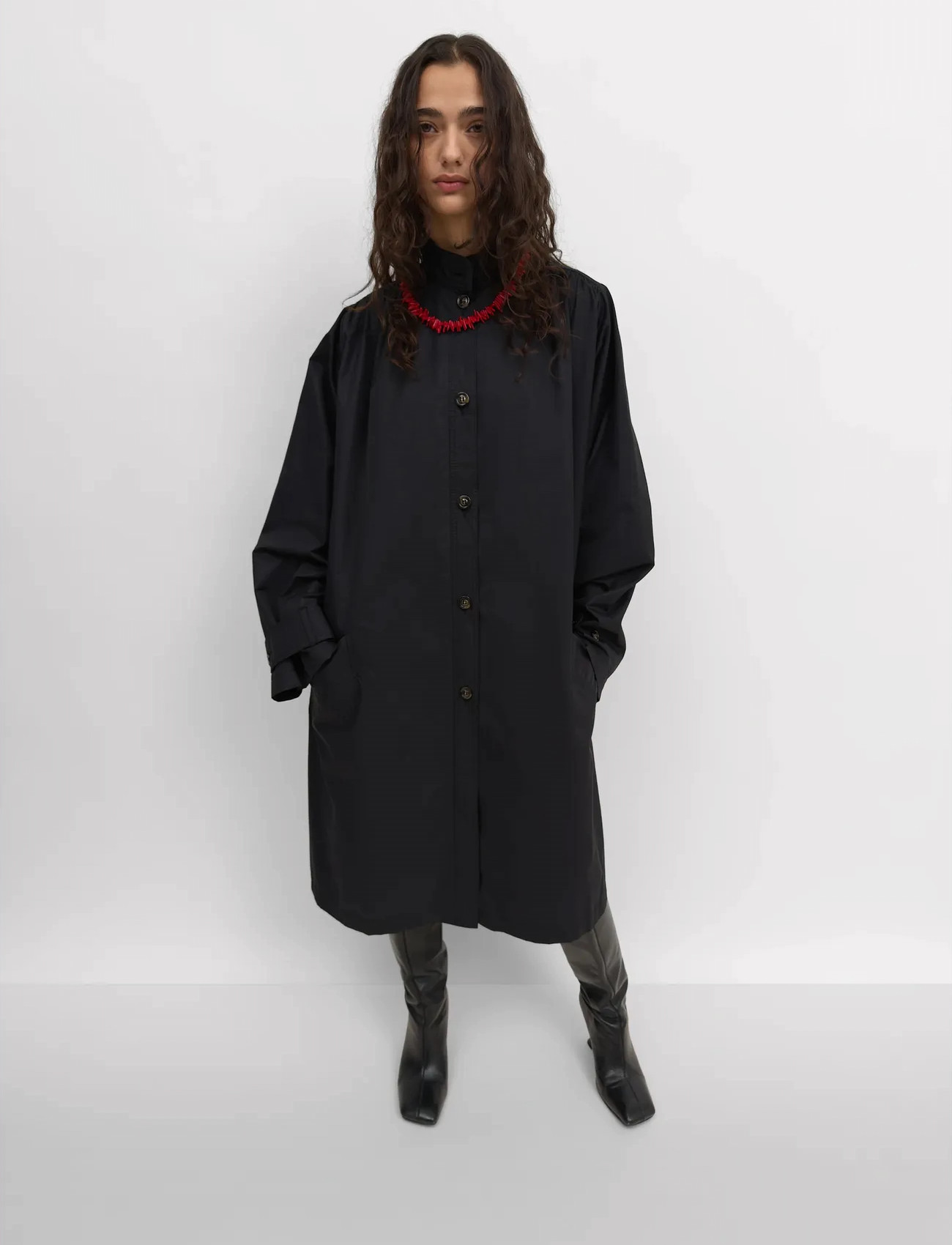 RODEBJER Rodebjer Opal, XS, Black, Frakker > Trenchcoats, Dame