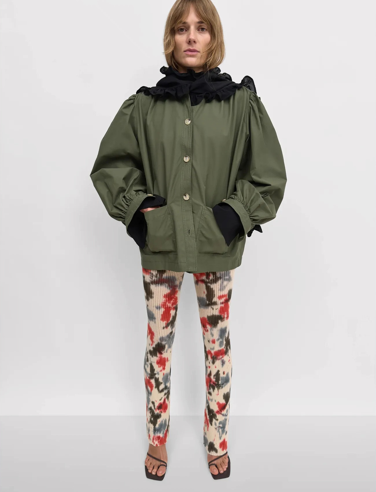 RODEBJER Rodebjer Lauren, L, Khaki green, Jakker > Let Sommerjakke, Dame