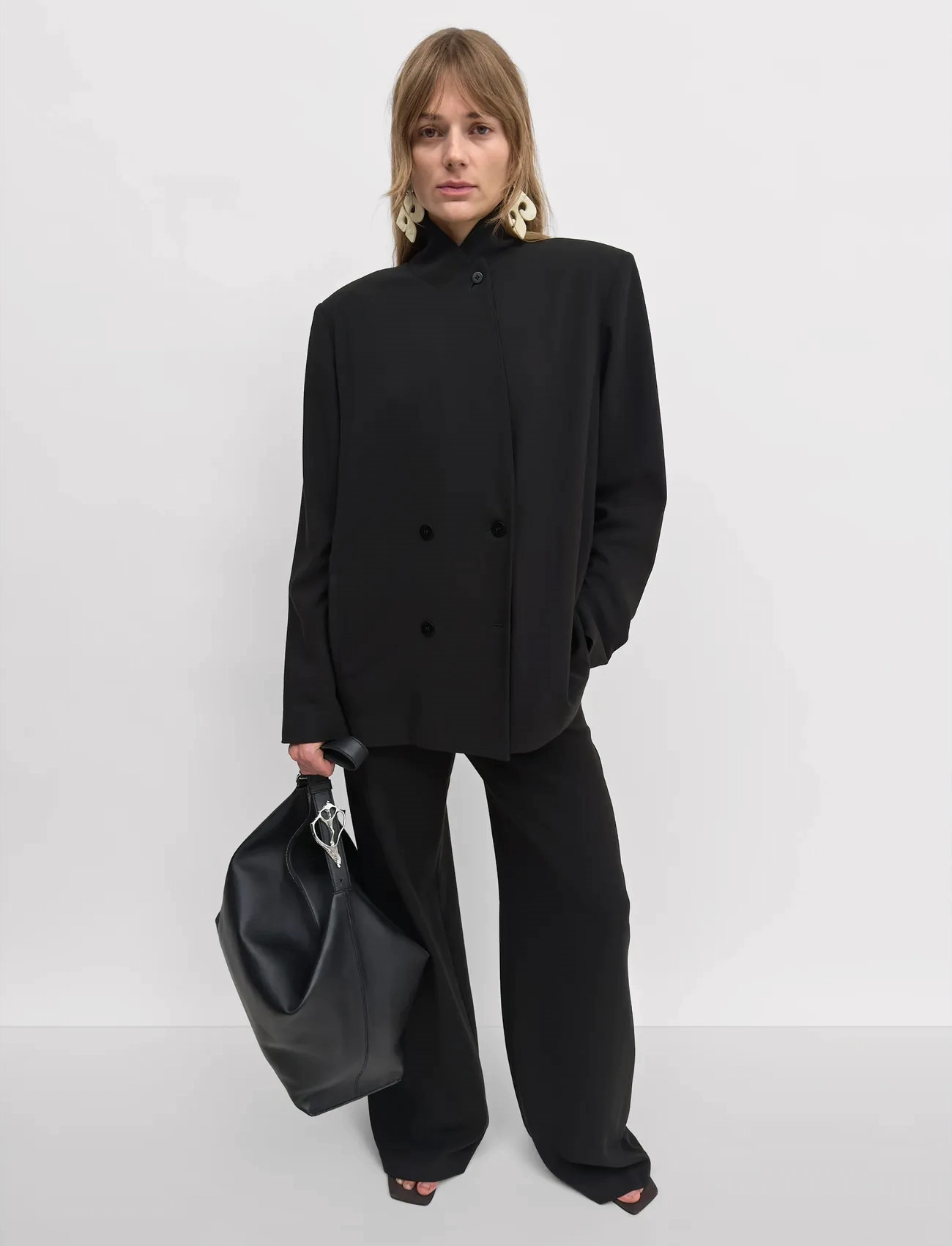 RODEBJER Rodebjer Vienna, S, Black, Designere > Double Breasted Blazere, Dame