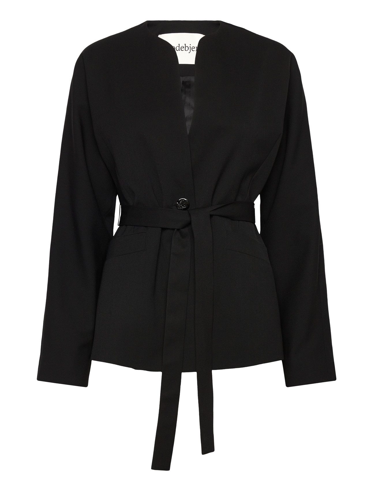RODEBJER Rodebjer Faro Fluid, XS, Black, Designere > Belted Blazere, Dame