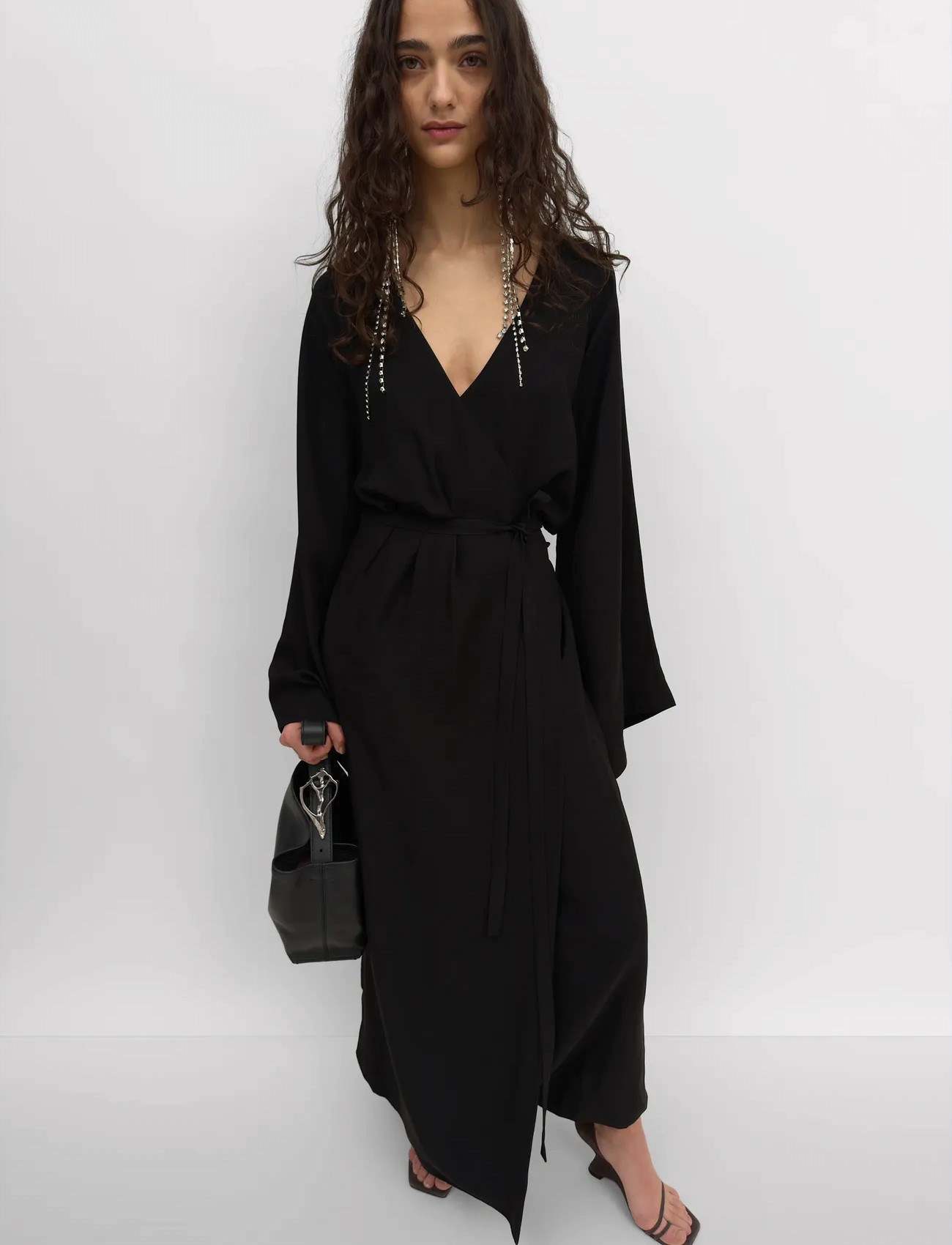 RODEBJER Rodebjer Icaria, M/L, Black, Designere > Maxi Dress, Dame