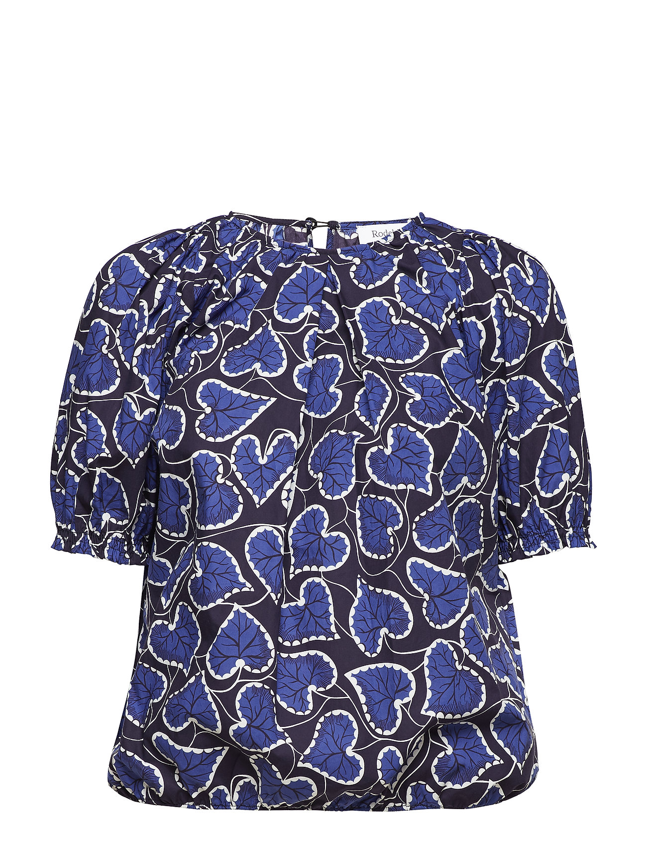 Nahua Leaves Blouse Korte Mouwen Blauw Rodebjer rodebjer kopen in de aanbieding Nahua Leaves Blouse Korte Mouwen Blauw Rodebjer rodebjer kopen in de aanbieding