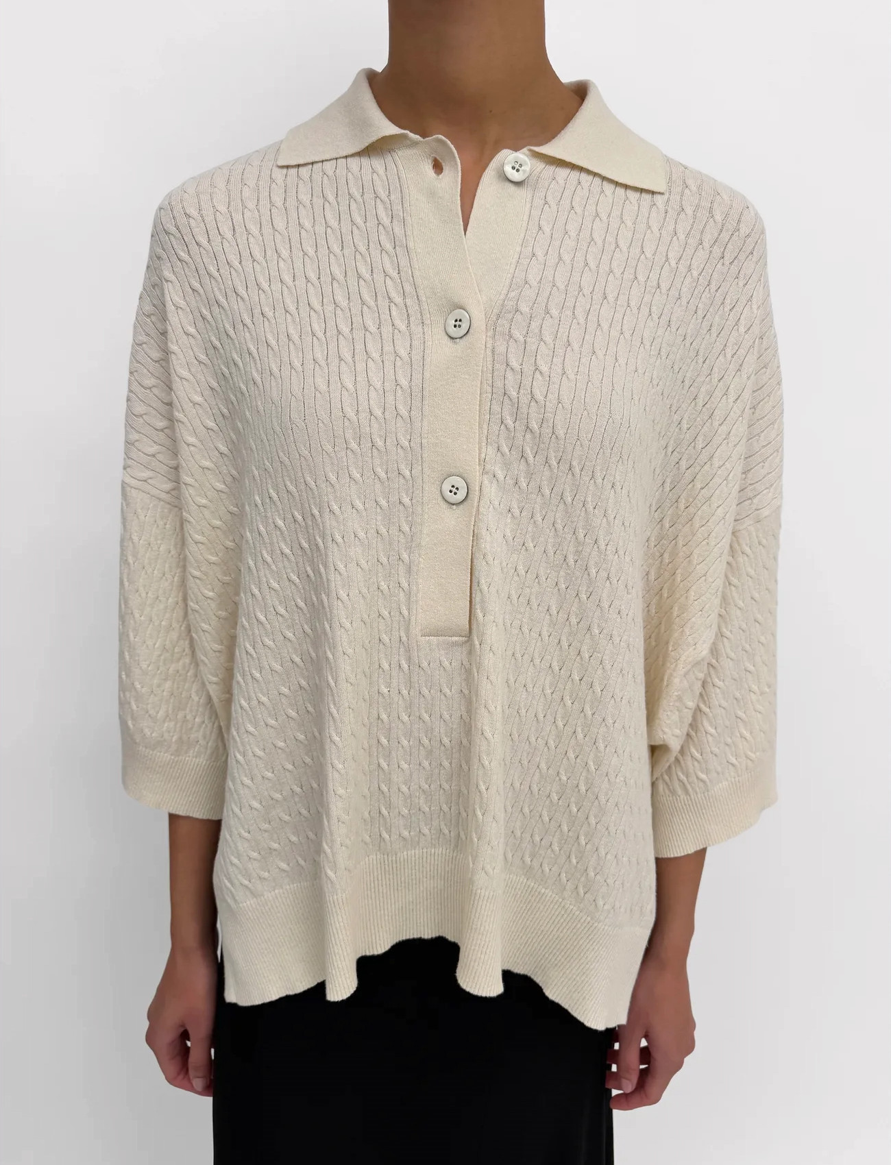 RODEBJER Rodebjer Adore Cable, M, Cream, Strik > Trøjer, Dame