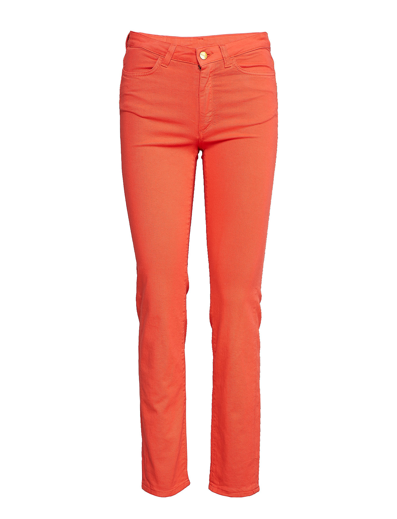 Delia Twill Pantalon Met Rechte Pijpen Oranje Rodebjer rodebjer kopen in de aanbieding