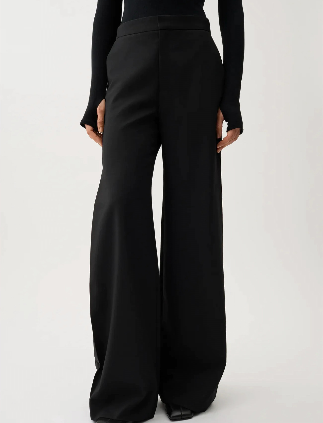 RODEBJER Rodebjer Nora Fluid, XL, Black, Bukser > Brede Ben, Dame
