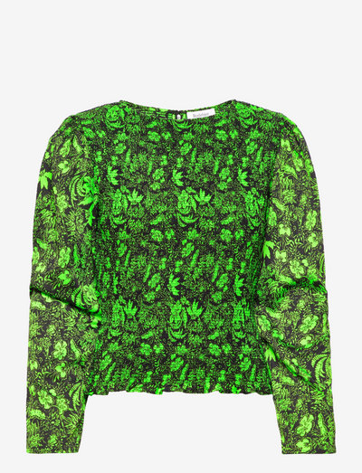 Rodebjer Shardea - long sleeved blouses - techno green