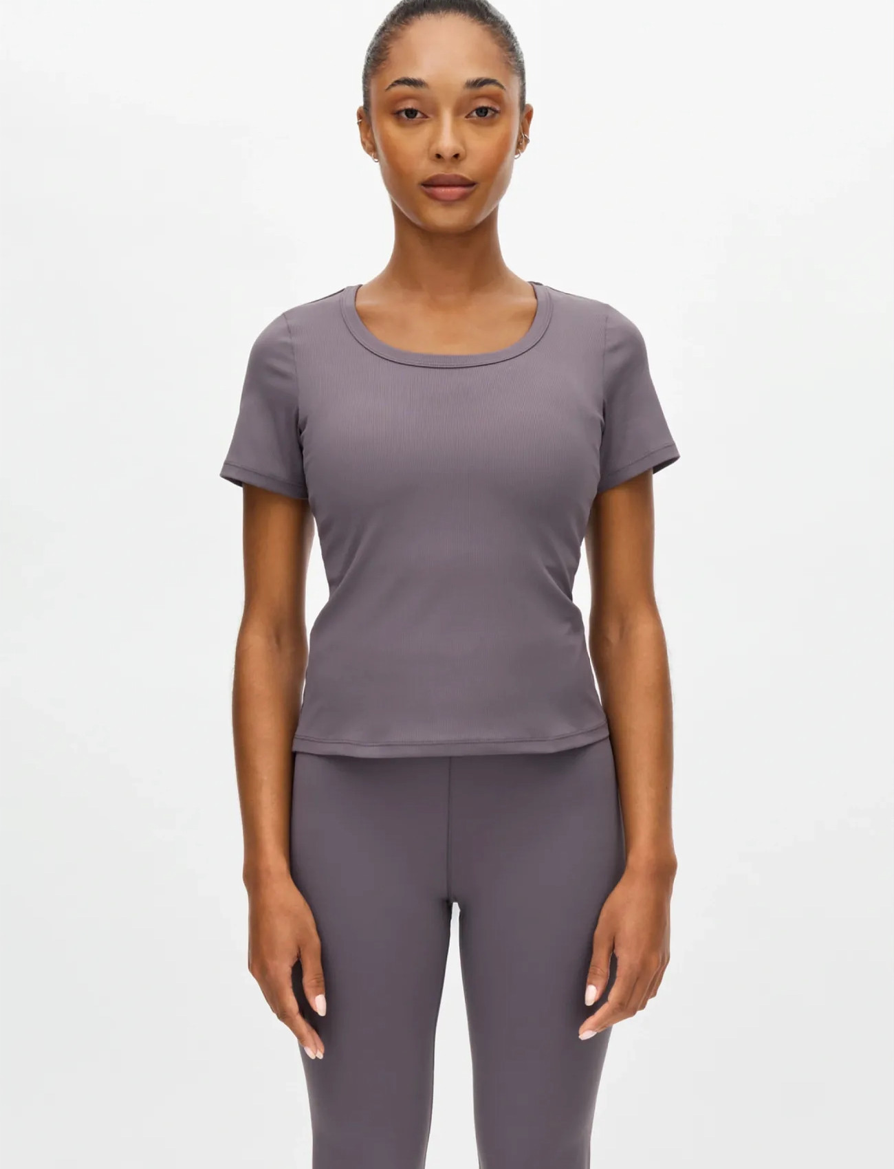 Röhnisch Rib Drymotion Tee, L, Grey, Sports Overdele & T-shirts > Sport T-shirts, Dame