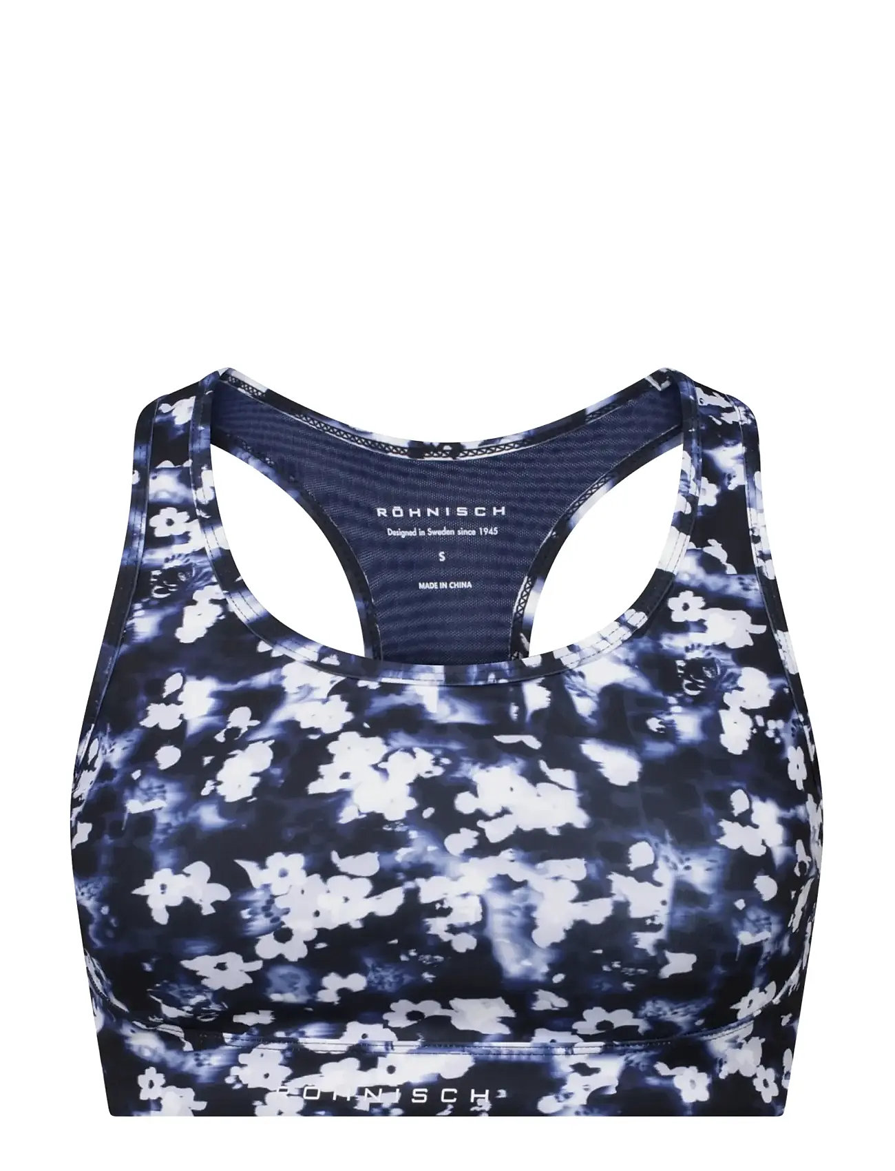 RÖHNISCH Printed Mesh Sportsbra Navy - XL - Damen