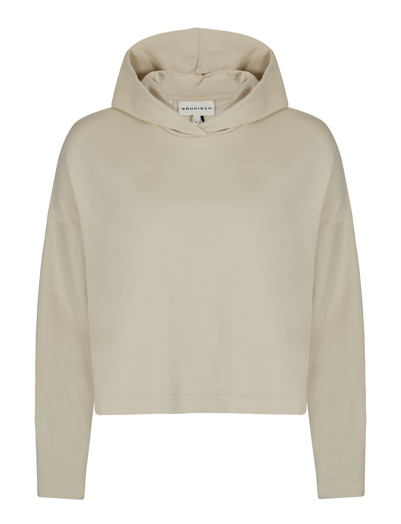 Röhnisch Soft Cropped Hoodie Beige