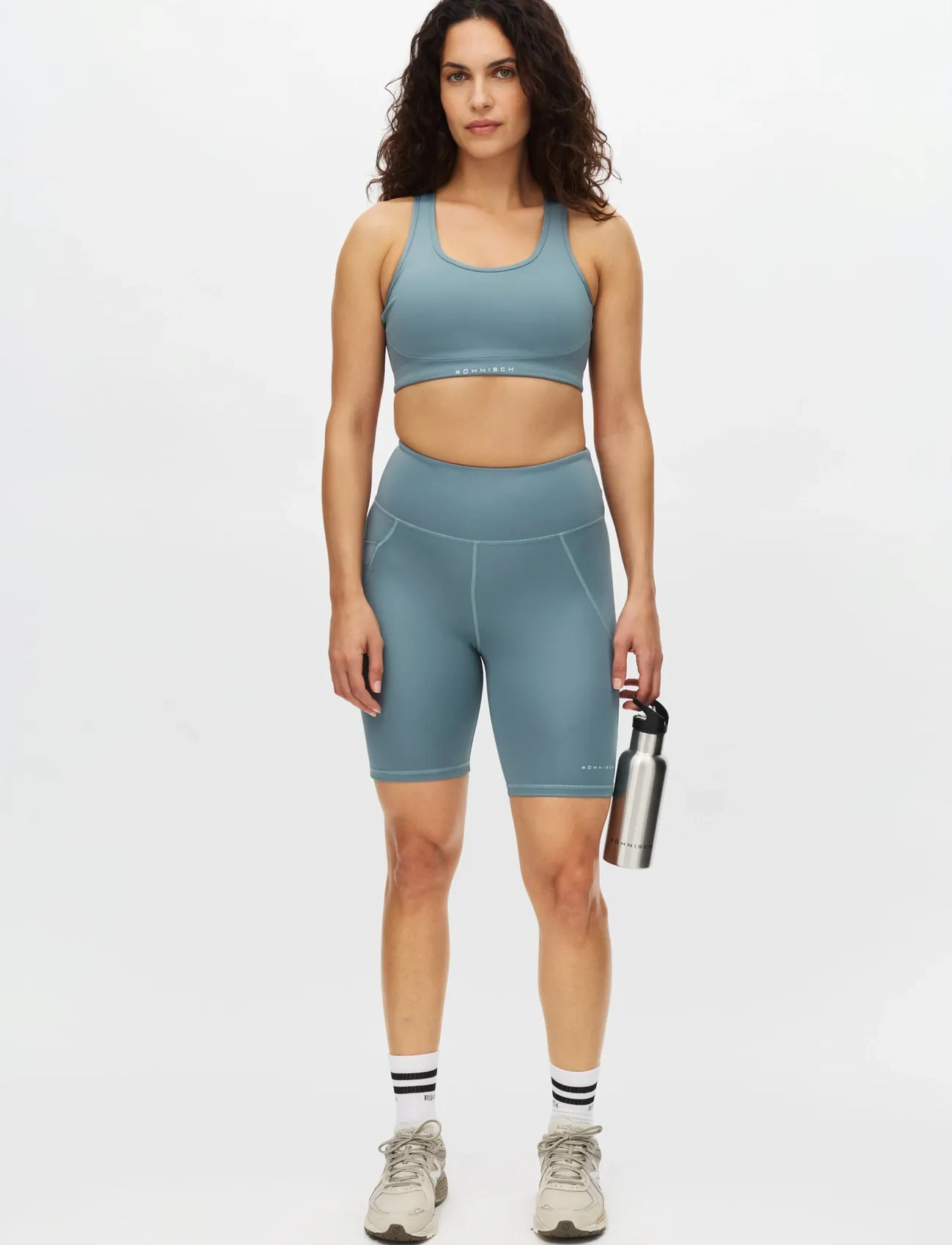 Röhnisch Flattering High Waist Bike Tights, XS, Blue, Shorts > Cykelshorts, Dame
