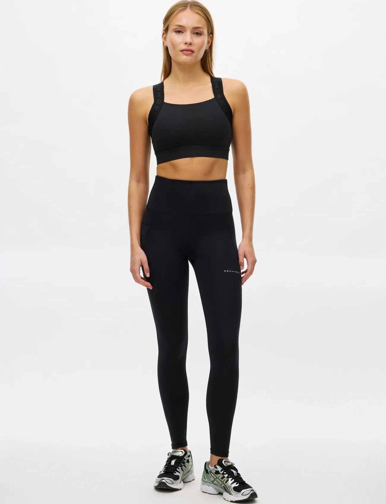 Röhnisch Flattering High Waist Tights, XL, Black, Sport > Løbetræningstights, Dame