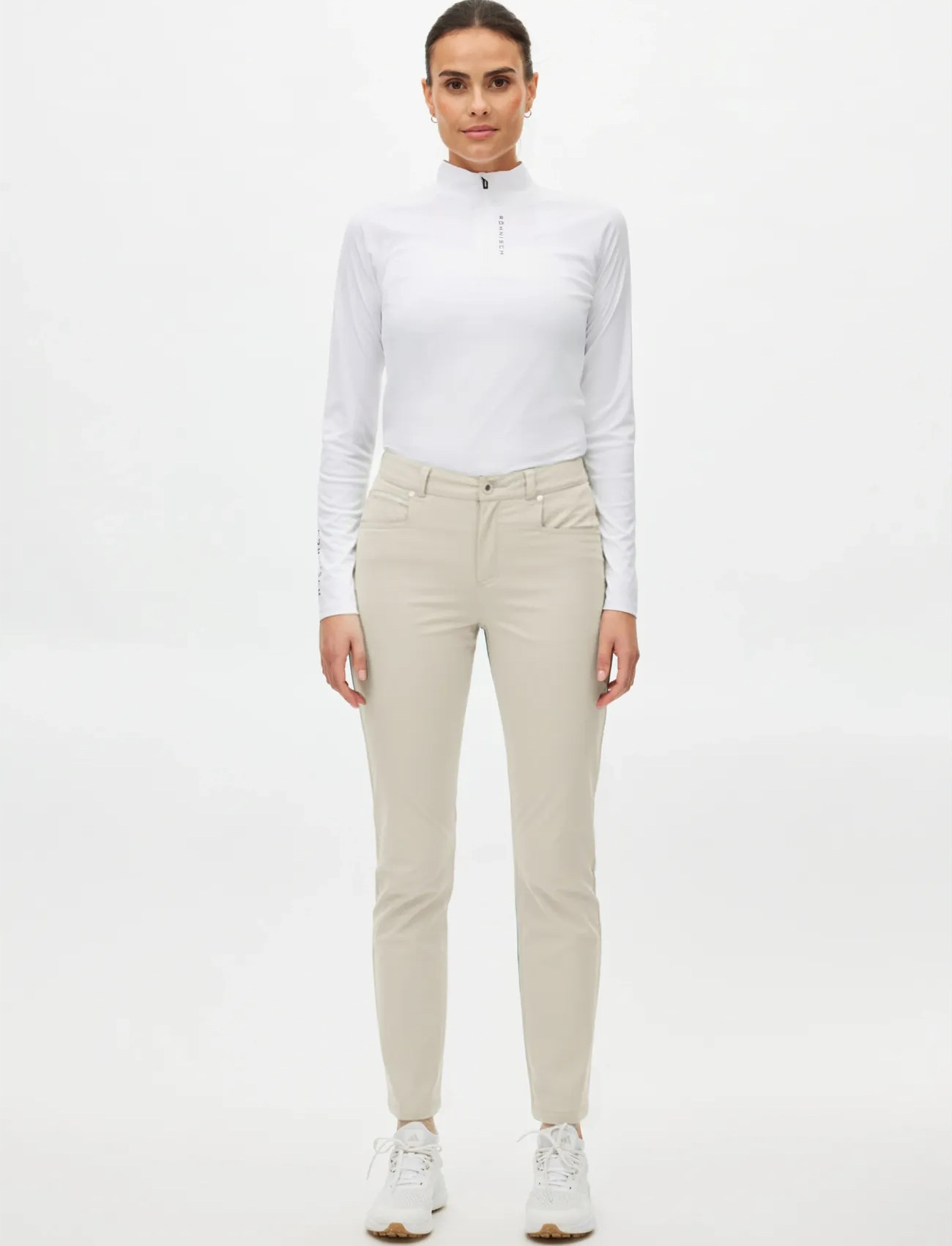 Röhnisch Chie Comfort Pants 30, 36, Cream, Sport > Sportsbukser, Dame
