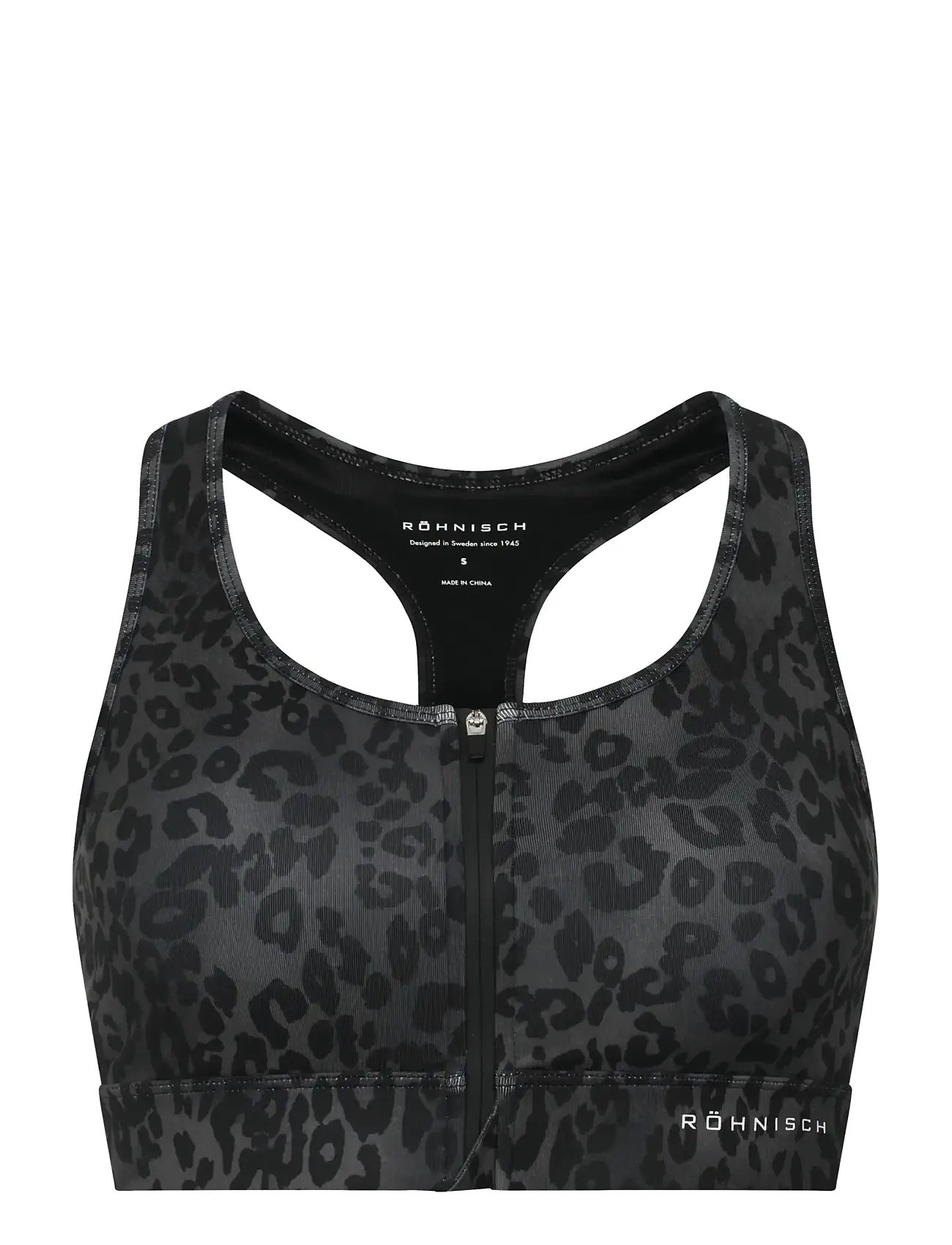 RÖHNISCH Essential Zip Sportsbra Grau - XS - Damen