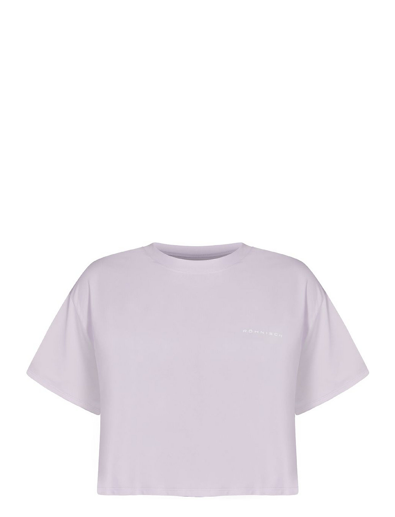 Loose Cropped Tee Sport Crop Tops Short-sleeved Crop Tops Purple Röhnisch