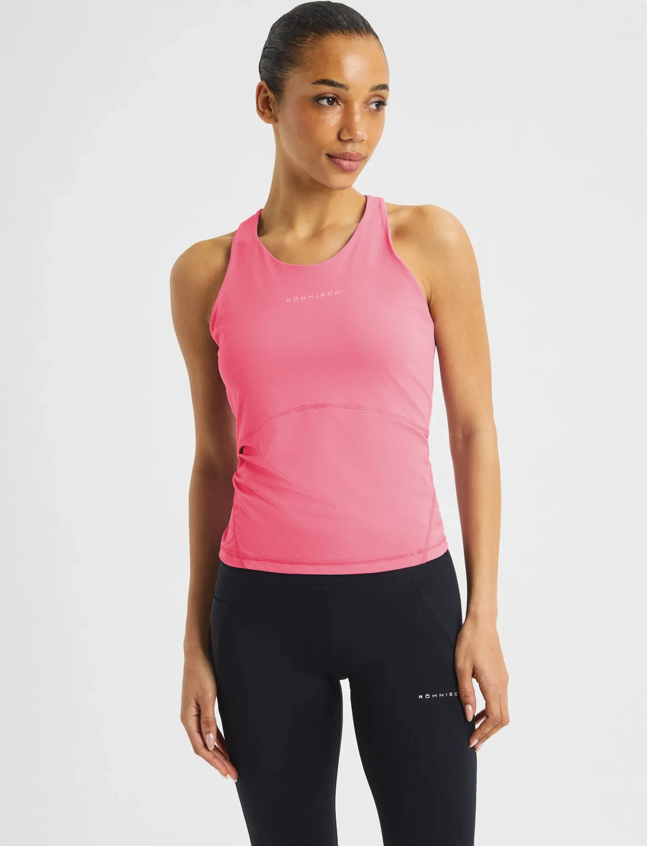 Röhnisch Jacquard Tank, L, Pink, Sports Overdele & T-shirts > Sport Tank Overdele, Dame