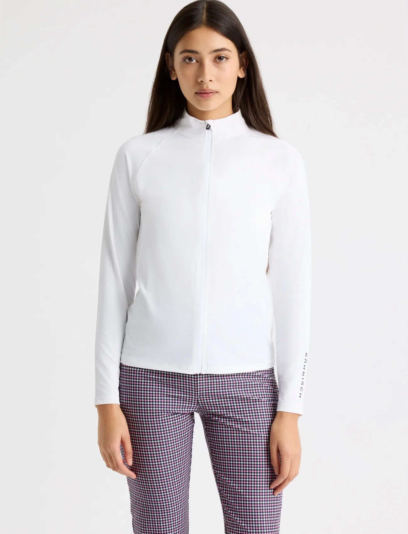 Röhnisch Nicky Full Zip, XL, White, Sweatshirts & Hættetrøjer > Fleeces & Midlayers, Dame