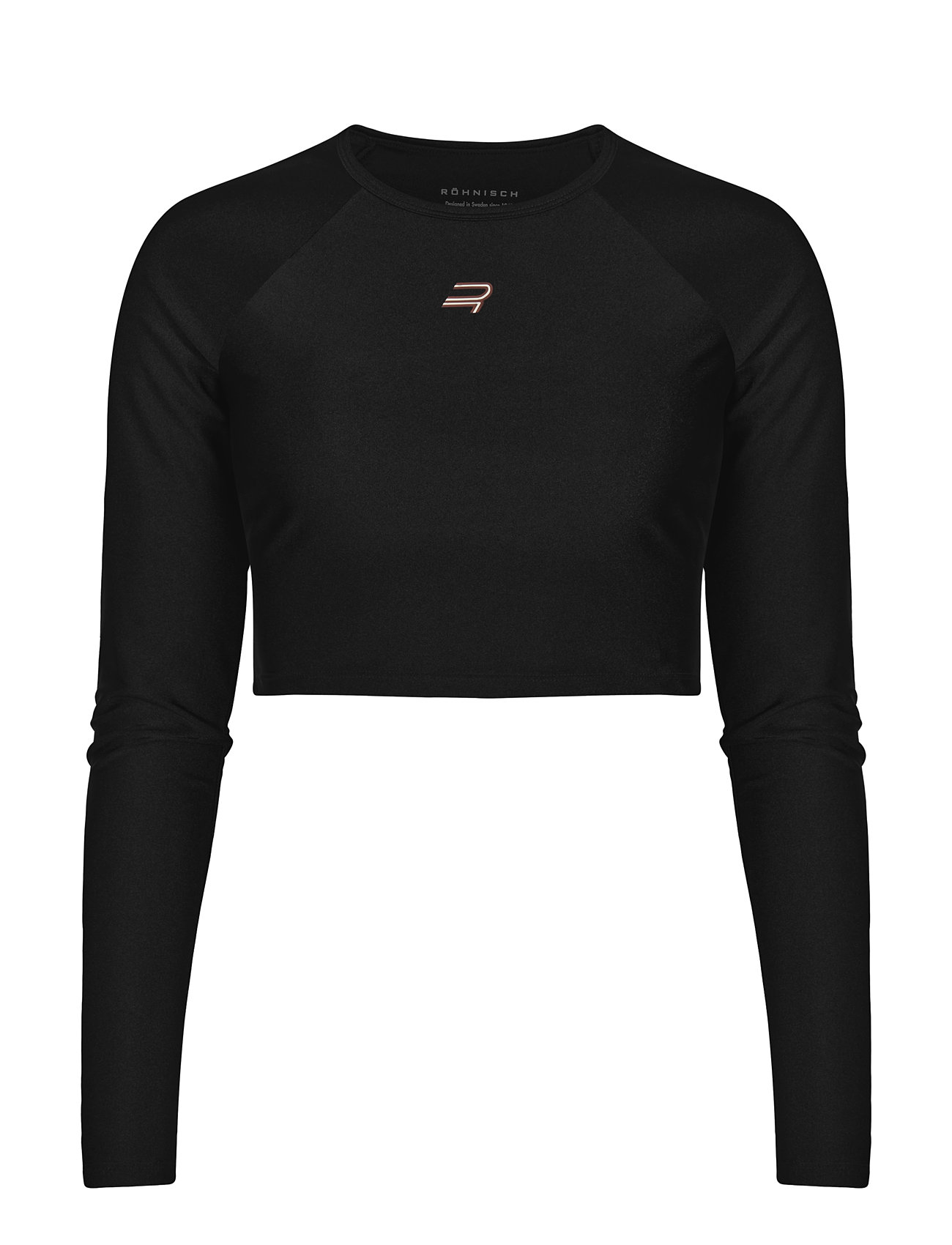 Shine Cropped Long Sleeve Black Röhnisch