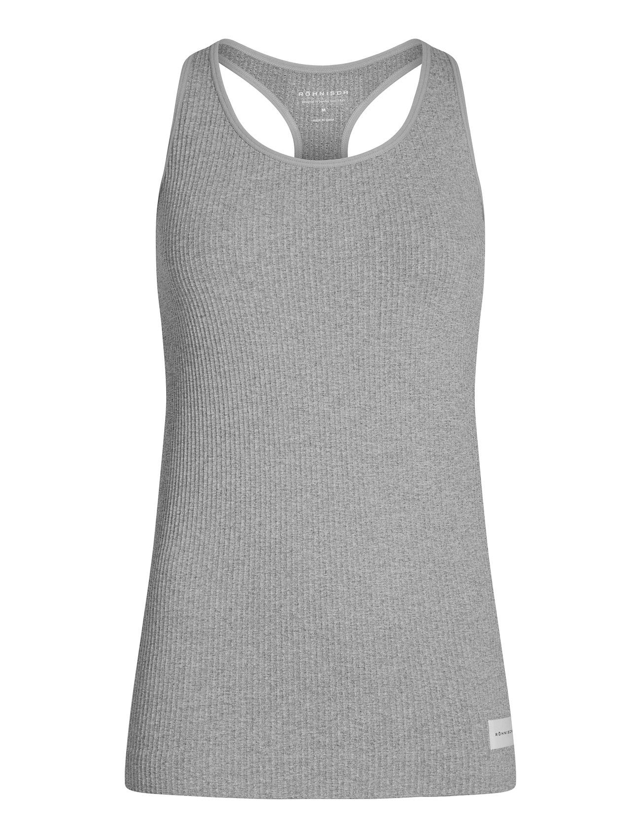 Micro Rib Singlet Grey Röhnisch