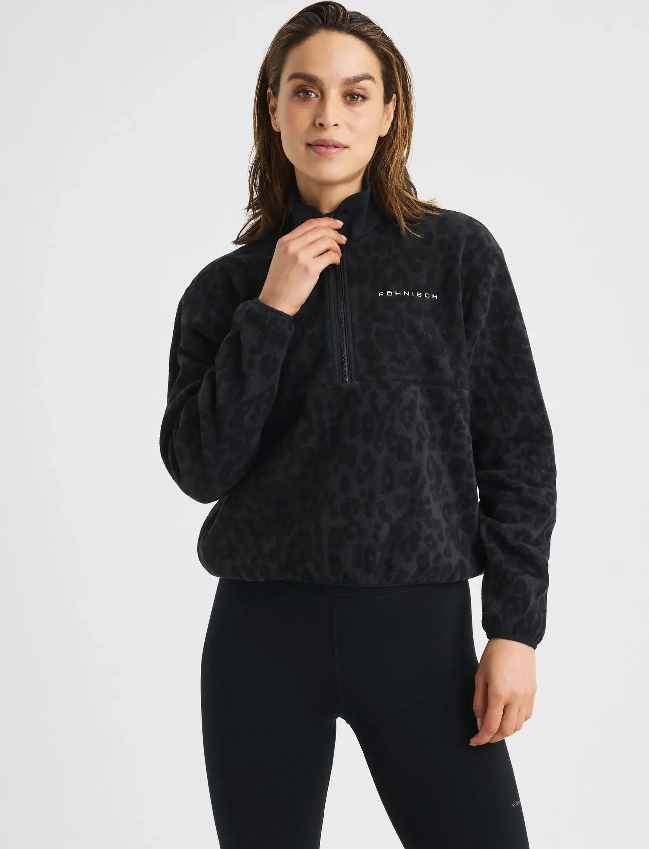 Röhnisch Thermal Half Zip Fleece, XS, Grey, Sport Clothing > Sport Fleeces & Midlayers, Dame