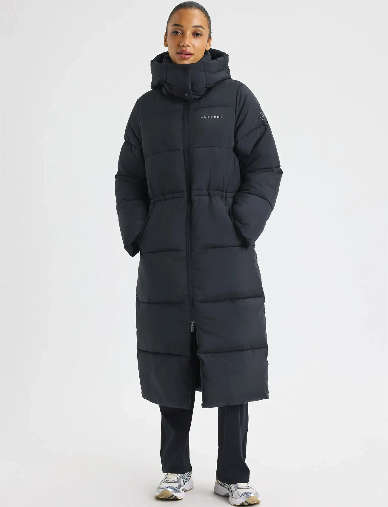 Röhnisch Pebble Hood Coat, XL, Black, Sport Jackets > Sport Padded Coats, Dame