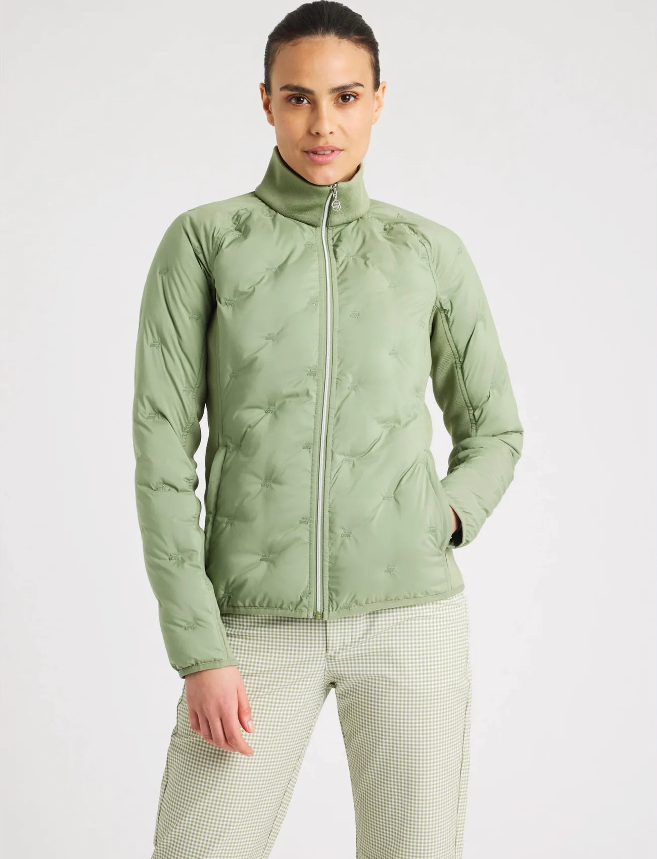 Röhnisch Padded Windbreaker Jacket, S, Khaki green, Sport Jackets > Sport Golf Jackets, Dame