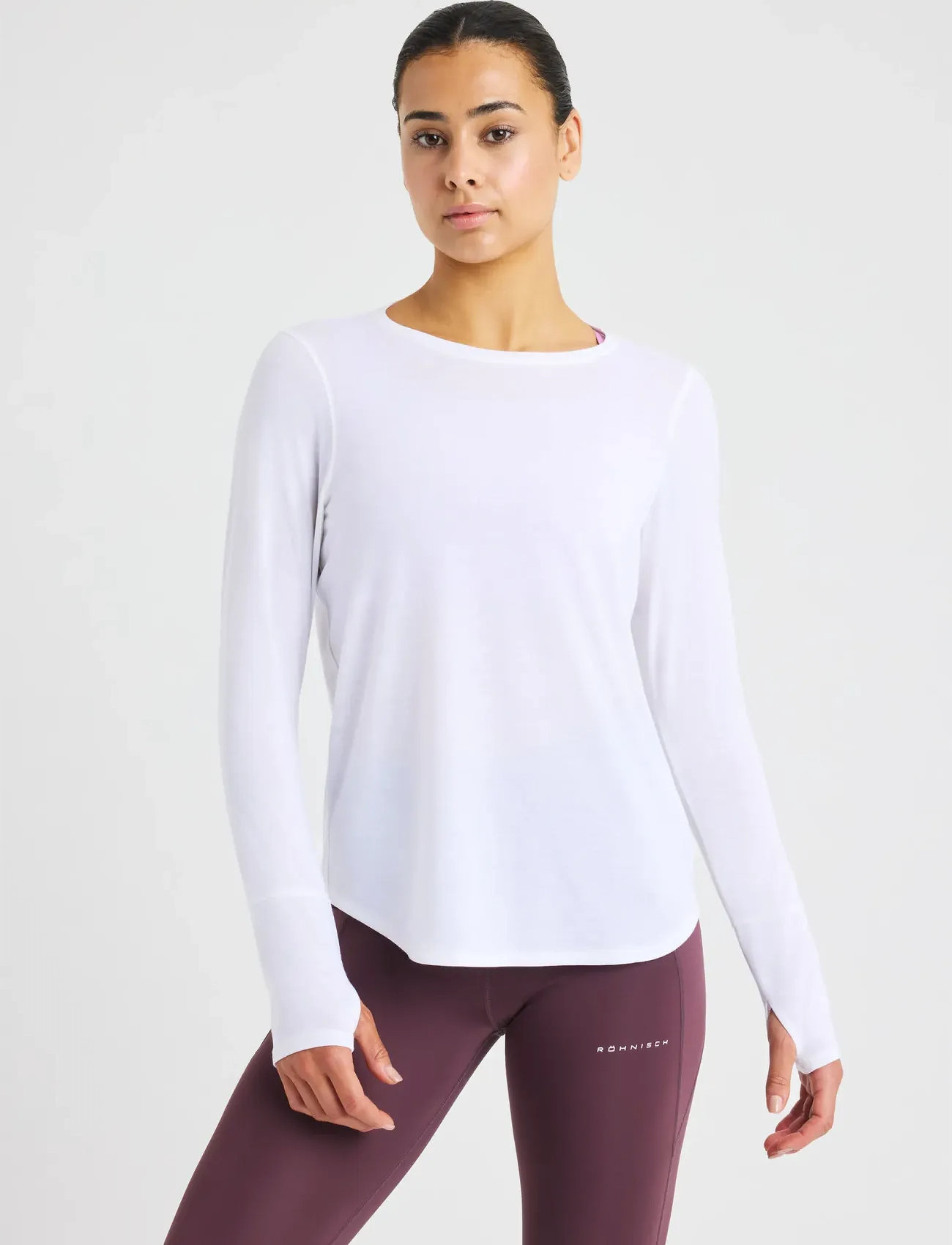Röhnisch Clara Long Sleeve, XS, Green, Sports Overdele & T-shirts > Sport Long Sleeve Overdele, Dame