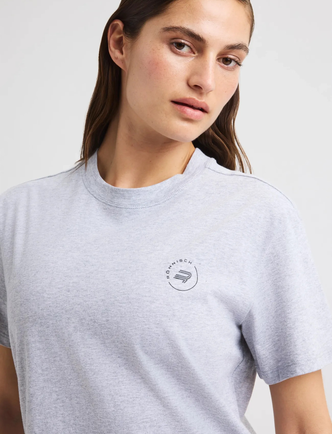 Röhnisch Rohnisch Cotton Tee, L, Grey, Sports Overdele & T-shirts > Sport T-shirts, Dame