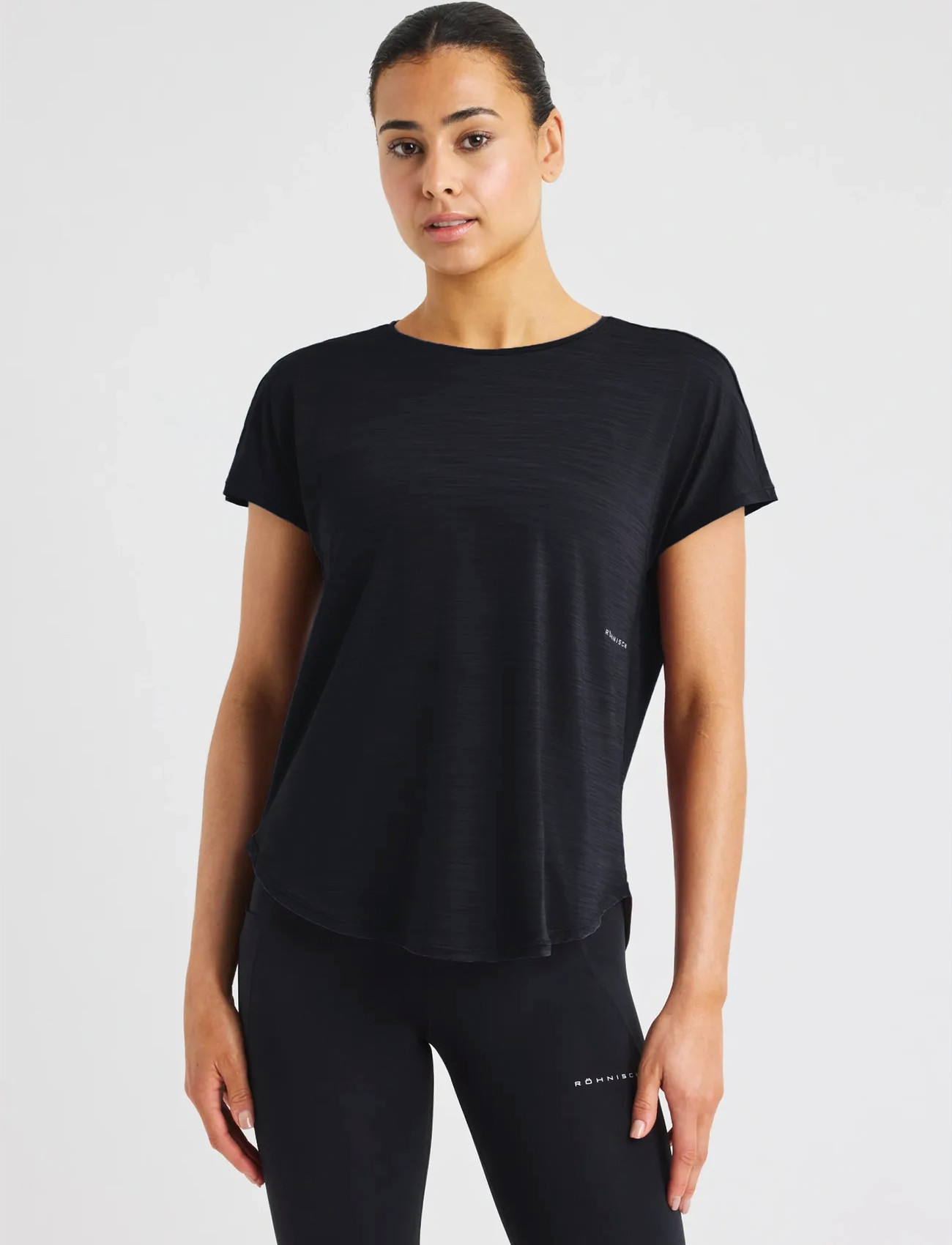 Röhnisch Motion Tee, M, Black, Sports Overdele & T-shirts > Sport T-shirts, Dame