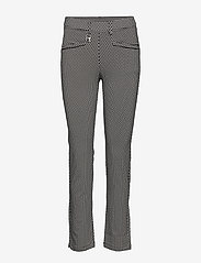 Röhnisch - Smooth Pants - golf pants - black/white check - 0
