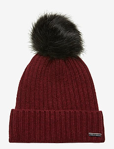 Pompom beanie - BURGUNDY