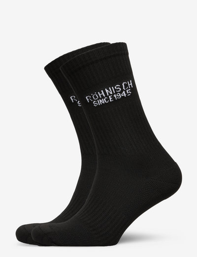 2-pack Logo Socks - regular socks - black