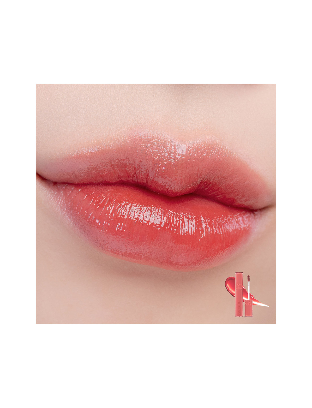 rom&nd Rom&Nd Dewy·ful Water Tint 01 In Coral, 5 G, Orange, Læber > Læbefarve, Dame
