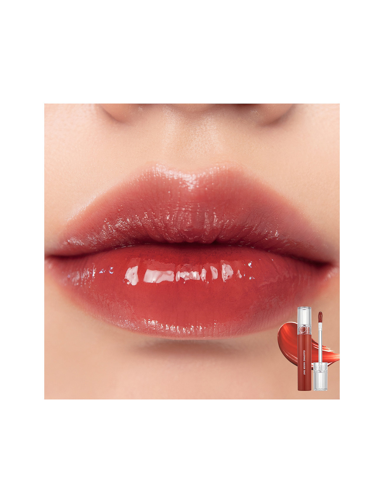 rom&nd Rom&Nd Glasting Water Tint 03 Brick River, 4 G, Pink, Læber > Læbefarve, Dame