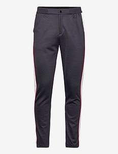 TRACK PANTS SIDE LINES PIPING - trainingshosen - navy