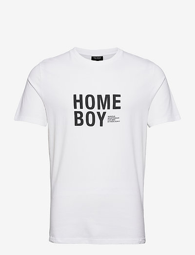 T-SHIRT HOME BOY - t-shirts mit druck - white