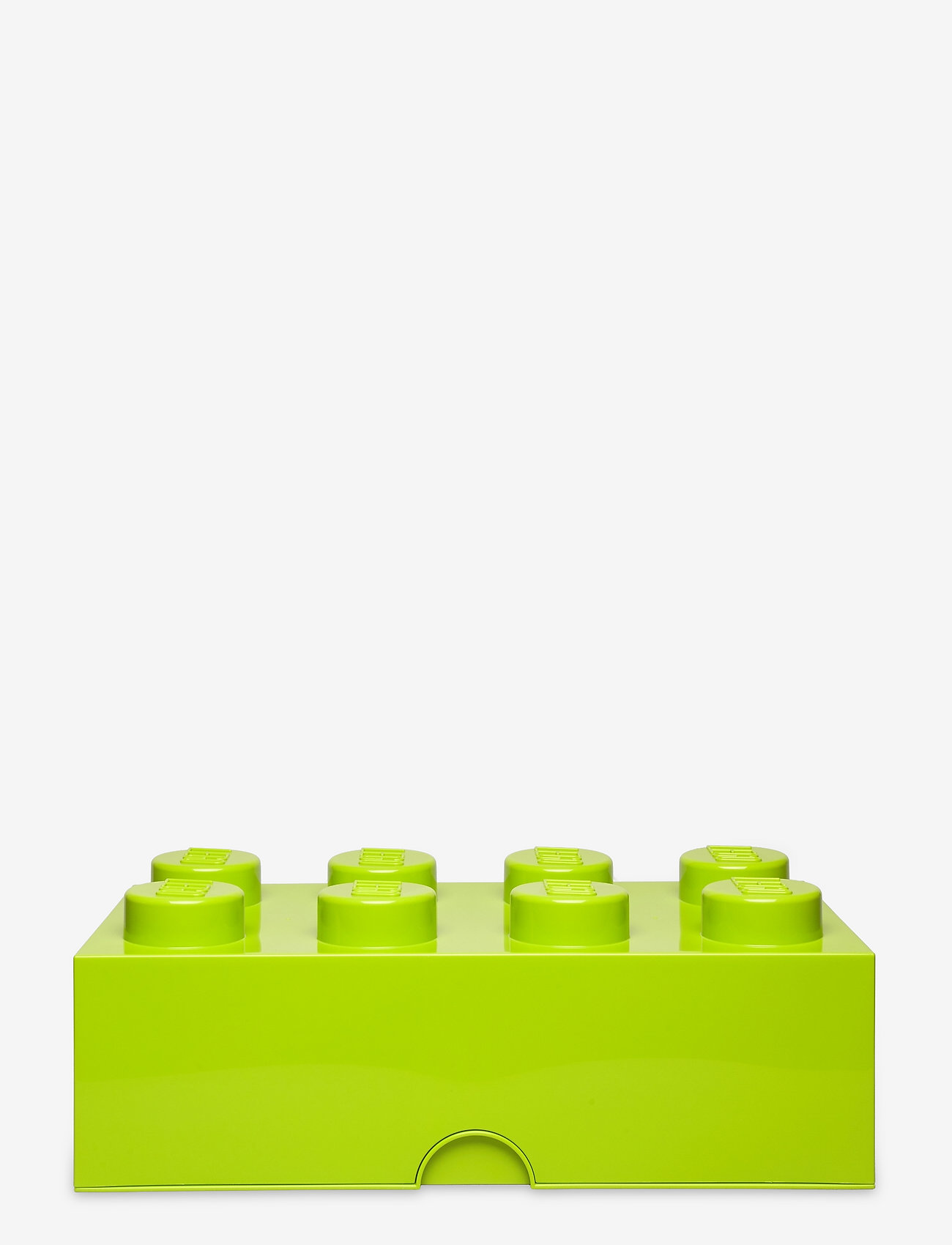 lime green lego storage brick