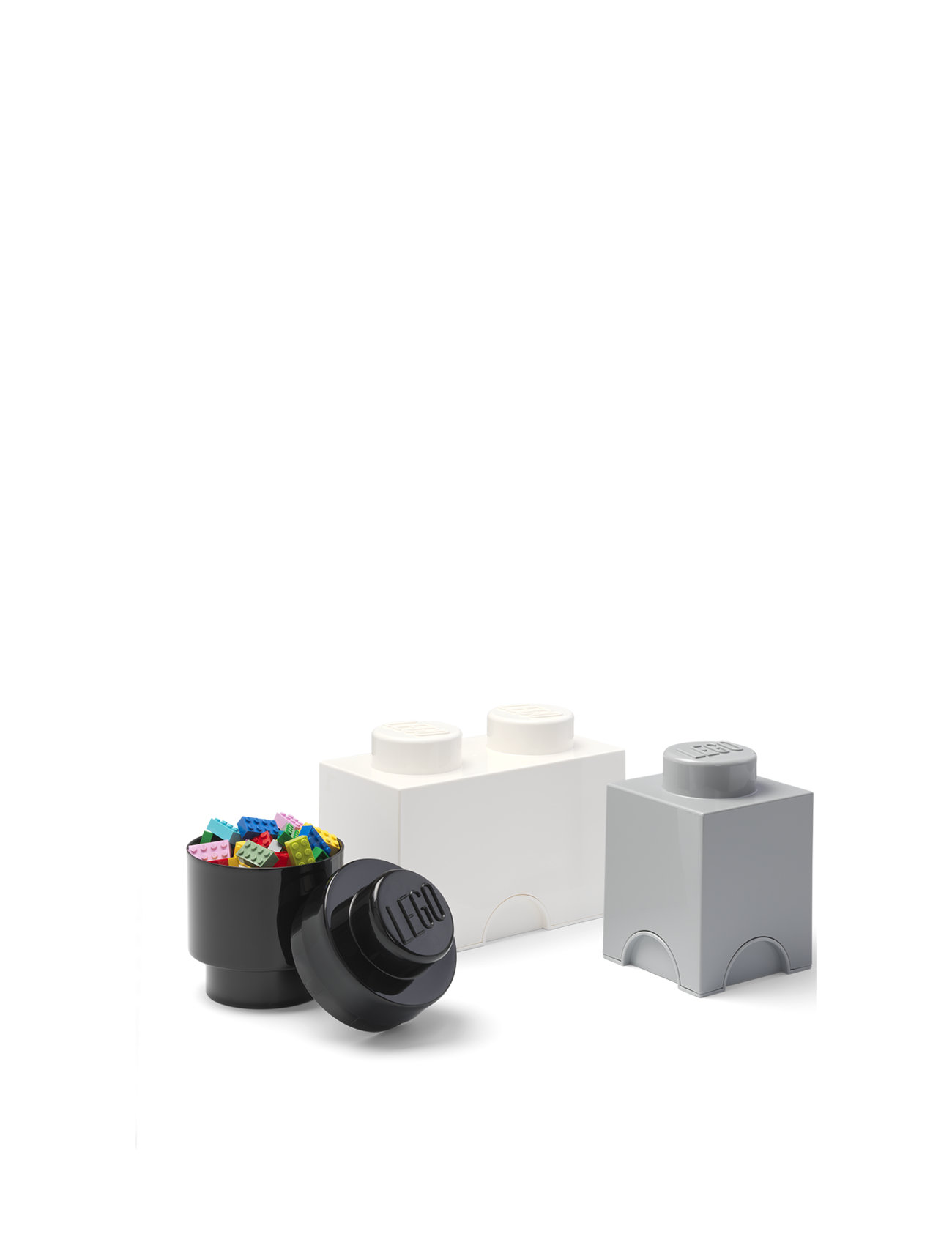 LEGO STORAGE Lego Storage Brick Multi-Pack 3 Pcs Classic Home Kids Decor Boxes Grå STORAGE*Betinget Tilbud