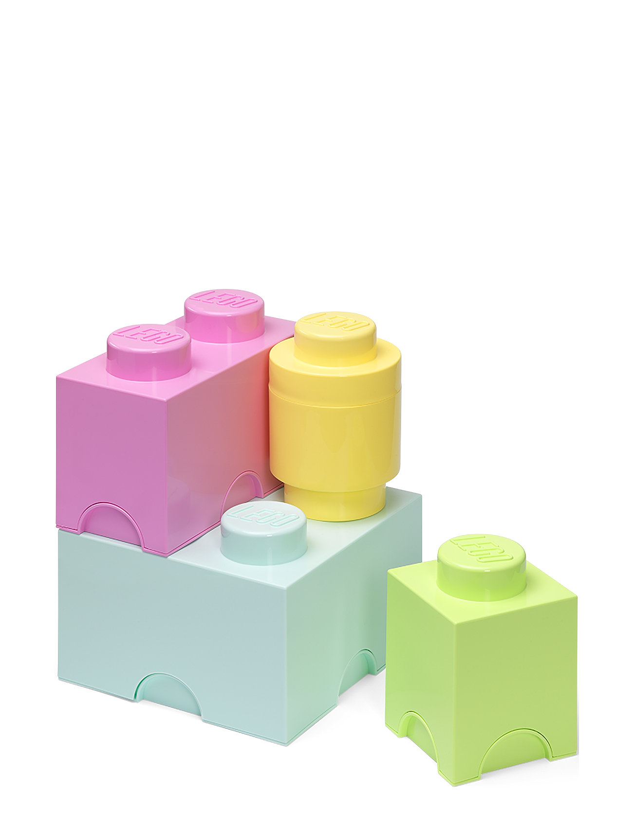 LEGO STORAGE Lego Storage Brick Multi-Pack L Pastel Home Kids Decor Boxes Multi/mønstret STORAGE*Betinget Tilbud