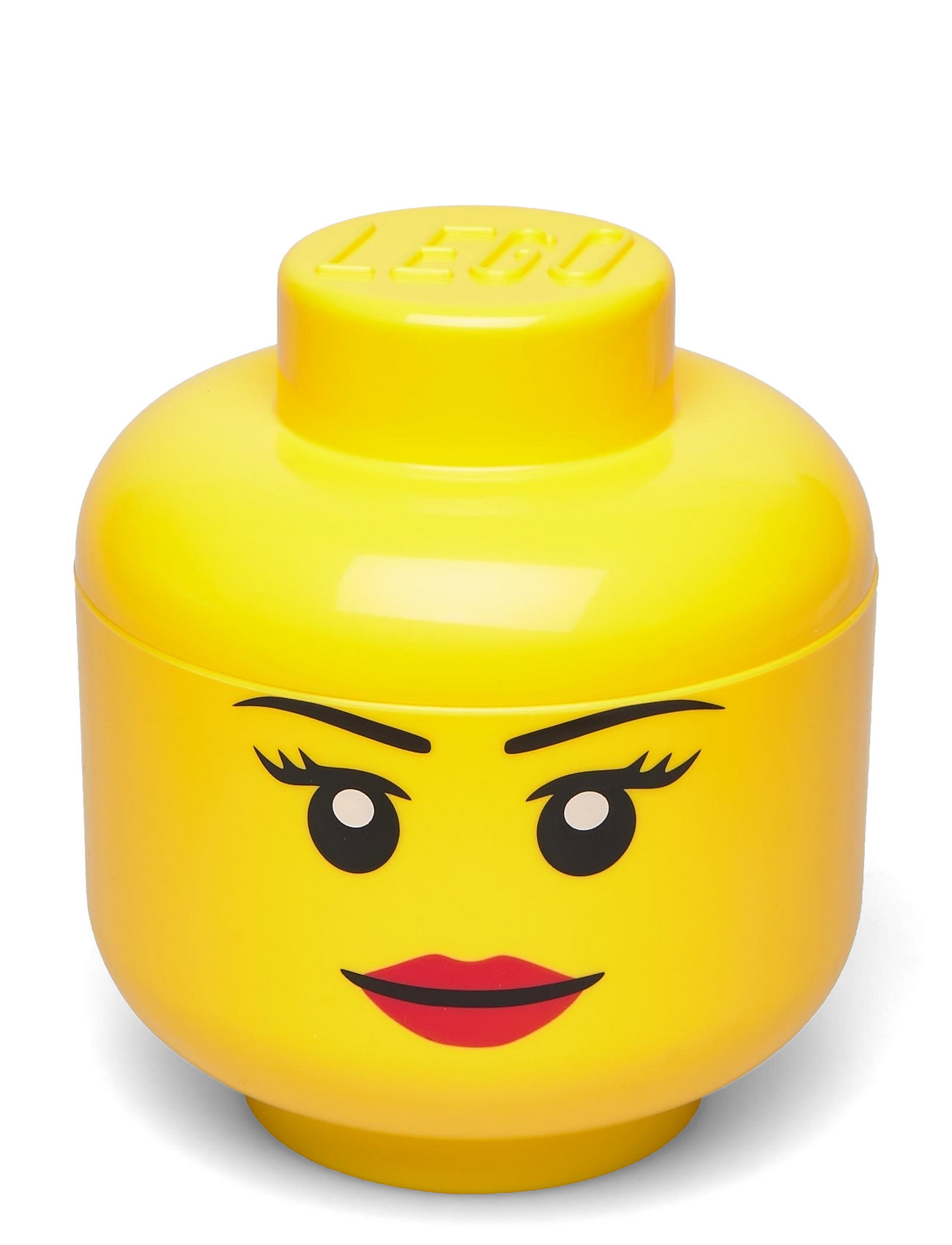 Lego Storage Head  Home Kids Decor Storage Storage Boxes Yellow LEGO STORAGE