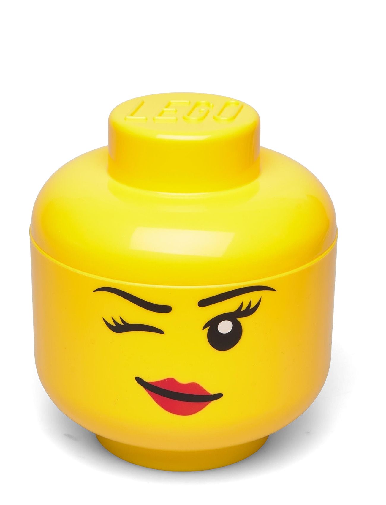 Lego Storage Head  Home Kids Decor Storage Storage Boxes Yellow LEGO STORAGE