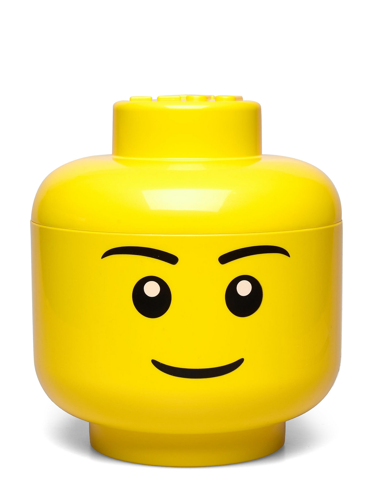 Lego Storage Head  Home Kids Decor Storage Storage Boxes Yellow LEGO STORAGE