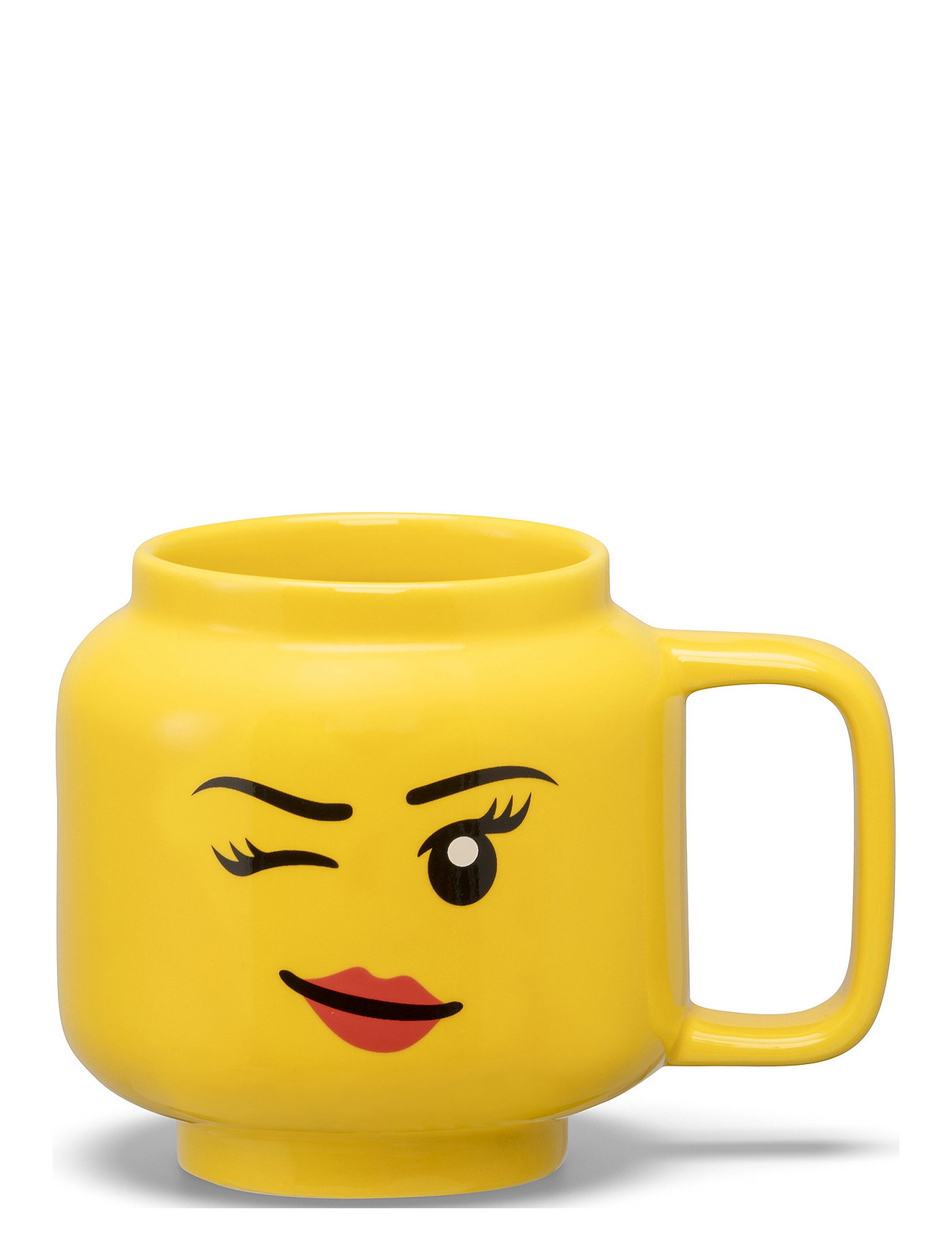 Lego Ceramic Mug Small Winking Girl Home Meal Time Cups & Mugs Cups Yellow LEGO STORAGE