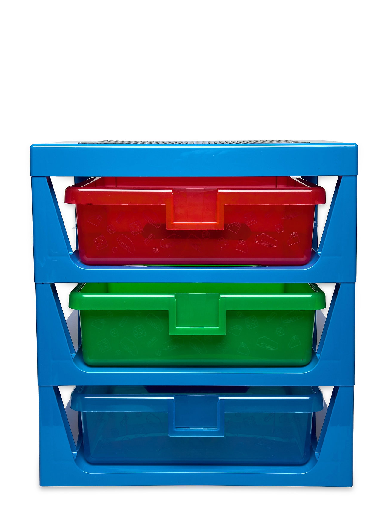 LEGO STORAGE Lego 3-Drawer Storage Rack Home Kids Decor Boxes Multi/mønstret STORAGE*Betinget Tilbud