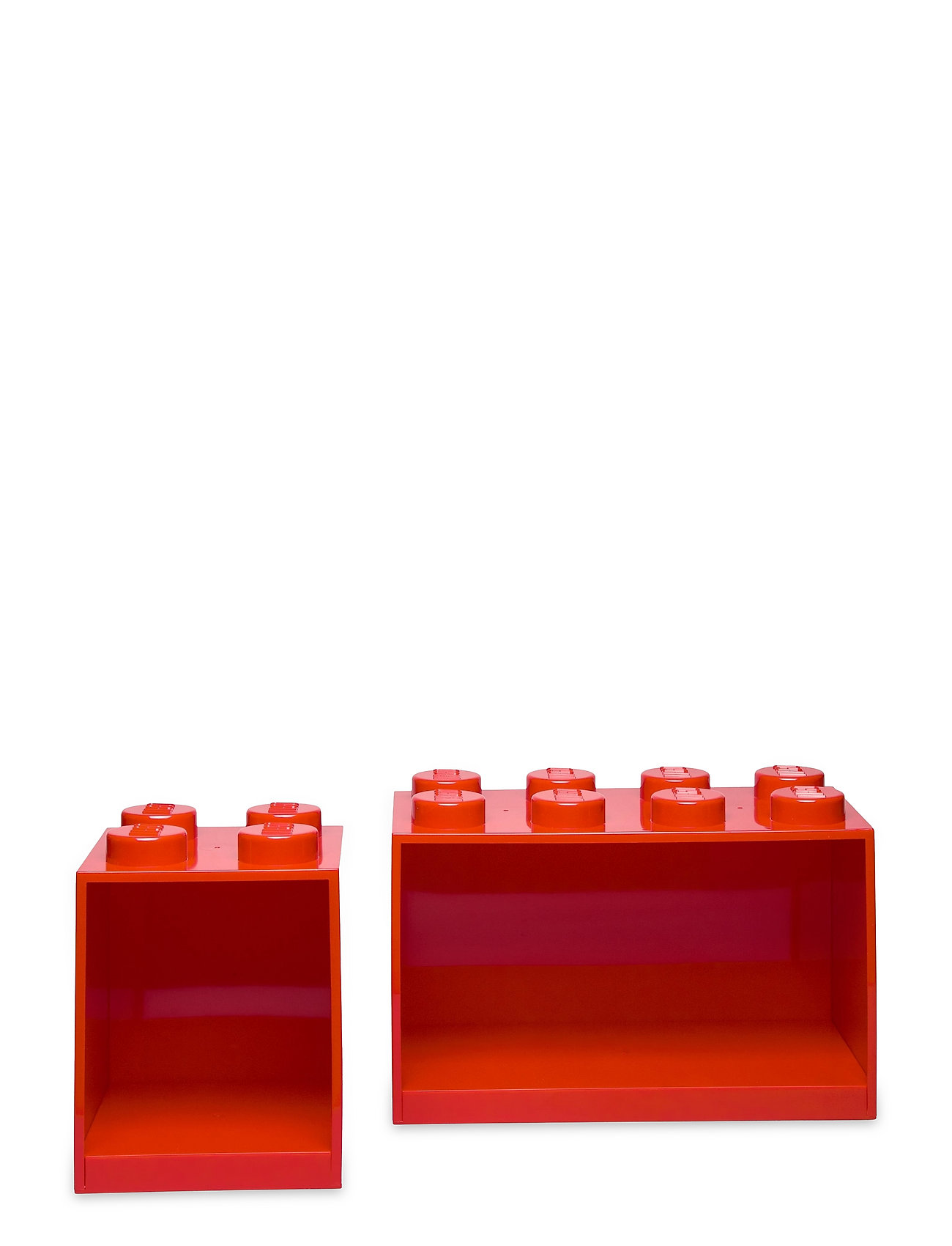 Lego Brick Shelf 4+8 Set Home Kids Decor Furniture Shelves Red LEGO STORAGE
